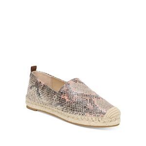 NWT SAM EDELMAN Womens Peach Beige Snake Skin Print Khloe  Espadrille Shoes 5 M
